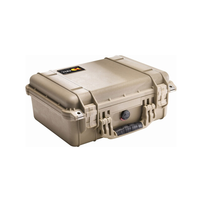 Peli Case 1450 avec mousse, desert tan (sable)