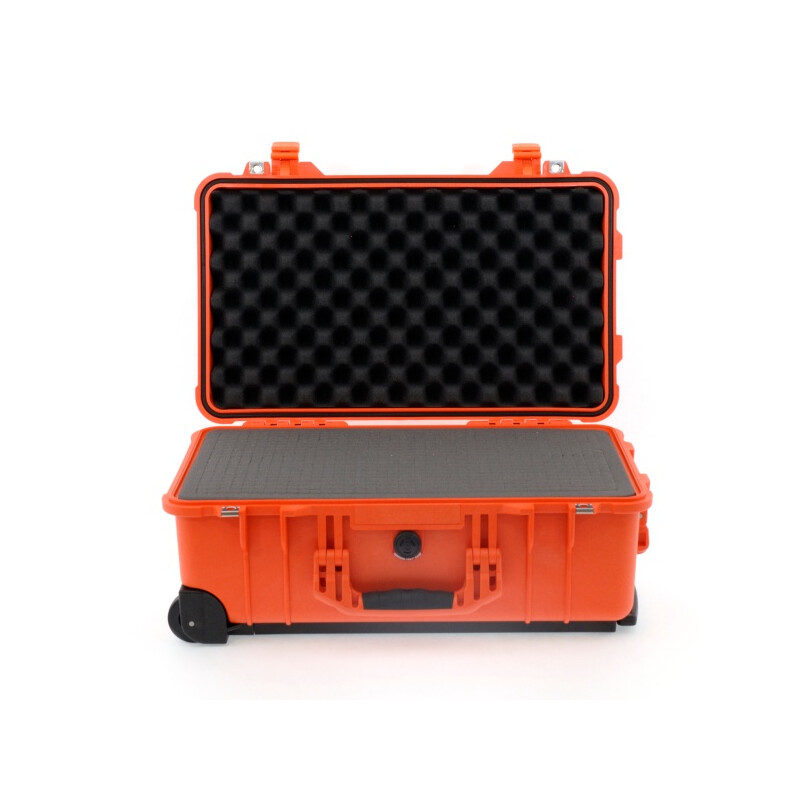 Peli Case 1510 Trolley avec mousse, orange