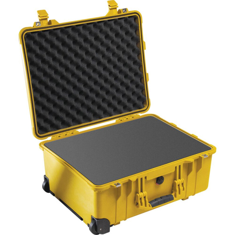 Peli Case 1560 Trolley mit Schaum, gelb