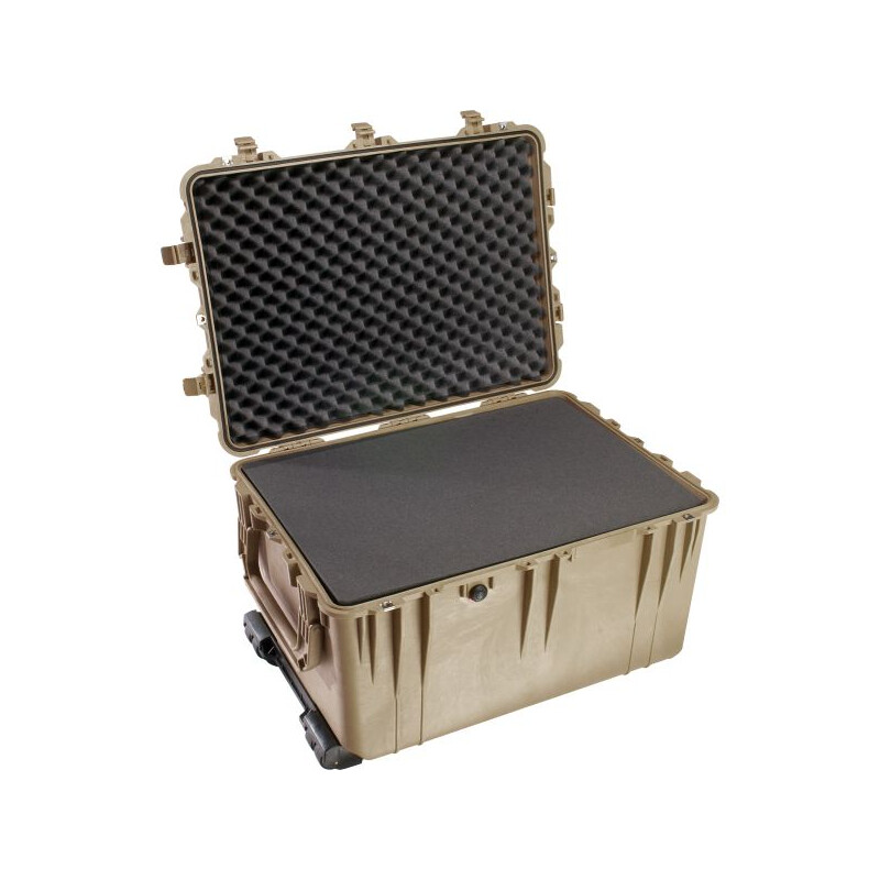 Peli Case 1660 Trolley mit Schaum, desert tan (Sand)