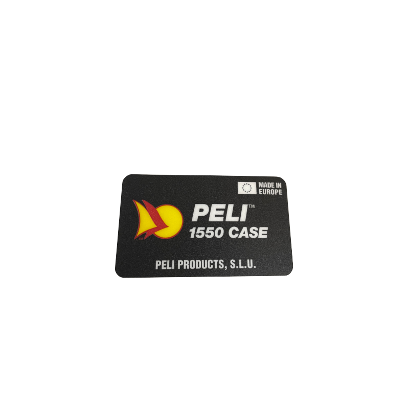 Peli Case 1550 produktmærkat