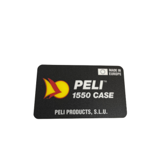 Peli Case 1550 produktmærkat