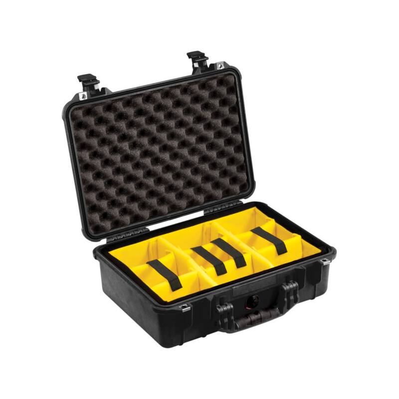 Peli Case 1500 avec système de compartimentation, noir