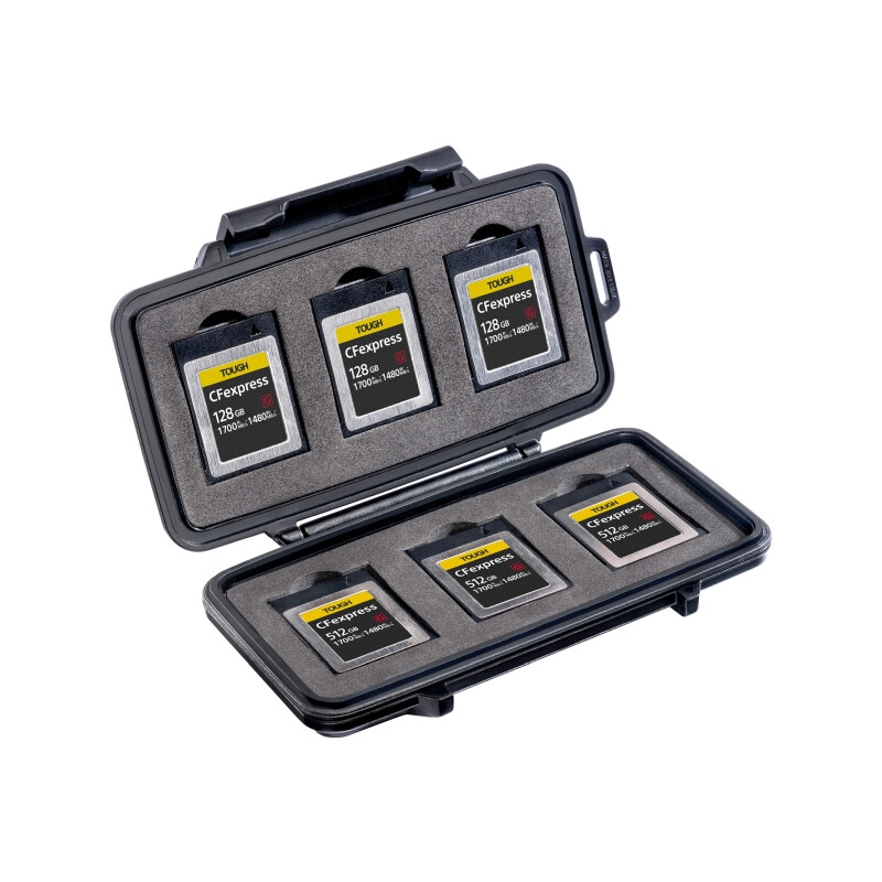 Peli Micro Case 0965 für XQD und CFexpress Speicherkarten, schwarz