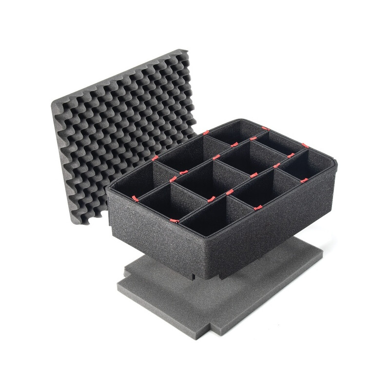 Walizka Peli Case 1510 na kółkach z systemem przegródek TrekPak, żółta