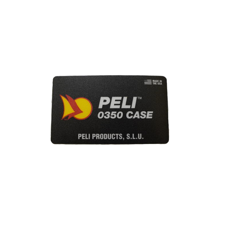 Peli Case 0350 Produktaufkleber