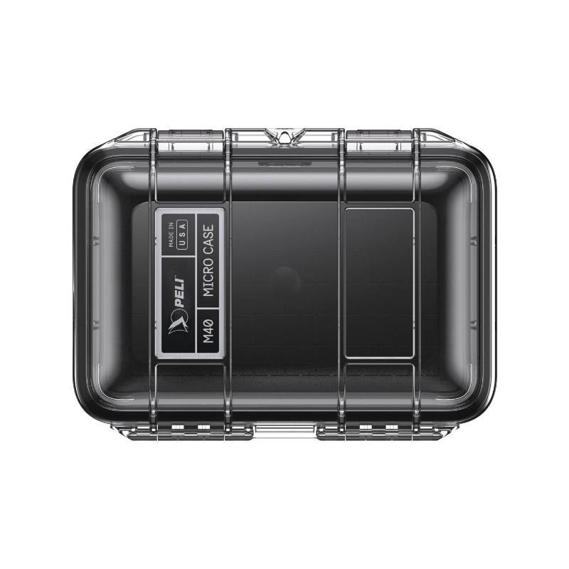 Peli Micro Case M40 transparant (Helder), zwart inzetstuk