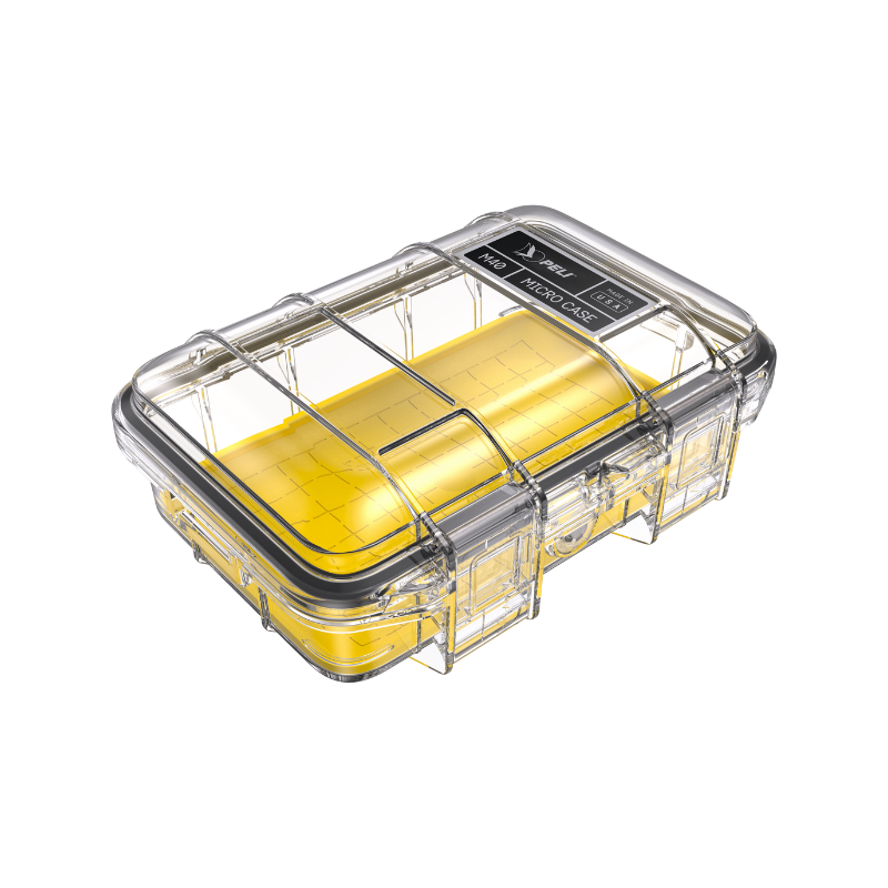 Peli Micro Case M40 trasparente (Clear), inserto giallo
