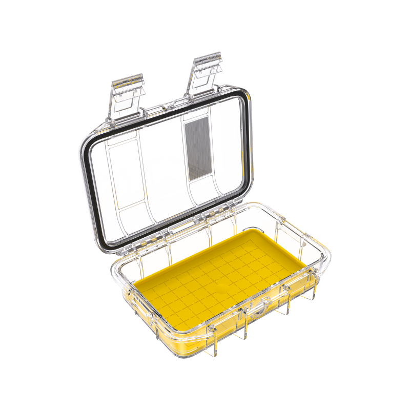 Peli Micro Case M40 trasparente (Clear), inserto giallo