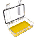 Peli Micro Case M50 trasparente (Clear), inserto giallo