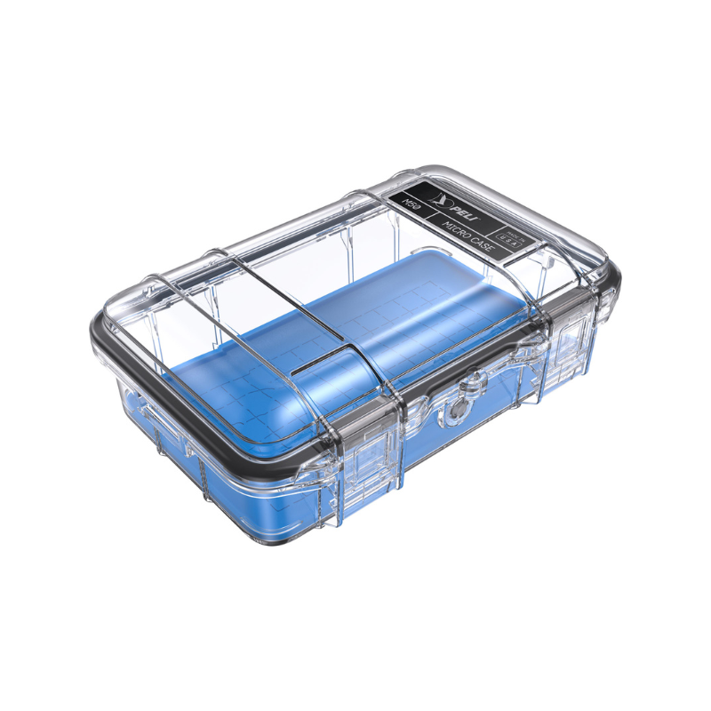 Peli Micro Case M50 trasparente (Clear), inserto blu
