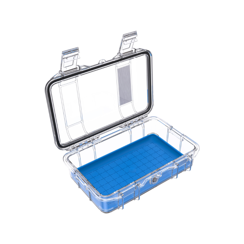 Peli Micro Case M50 trasparente (Clear), inserto blu