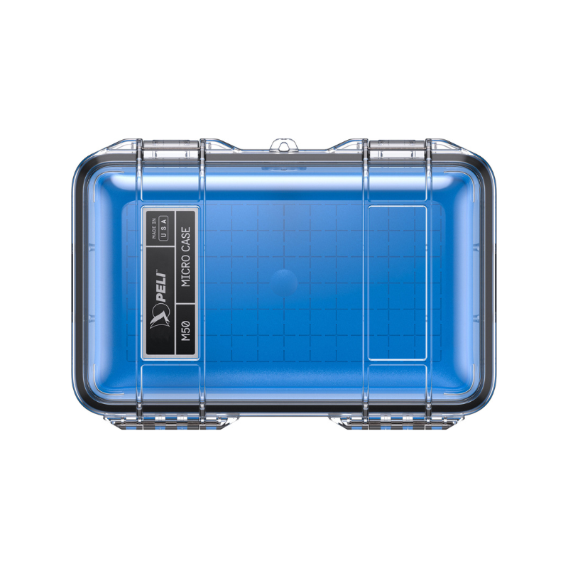 Peli Micro Case M50 trasparente (Clear), inserto blu