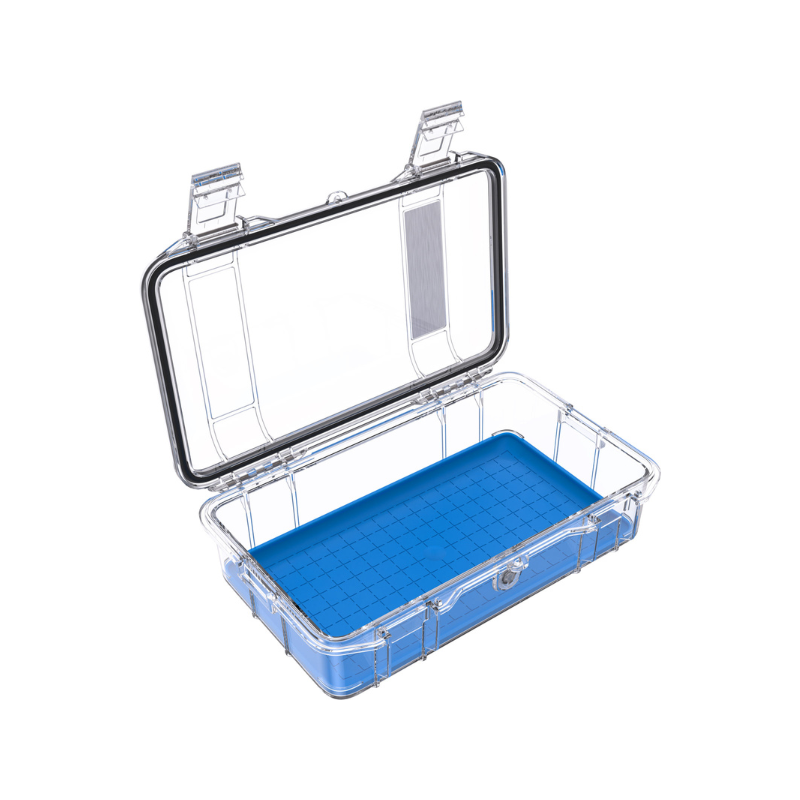 Peli Micro Case M60 trasparente (Clear), inserto blu