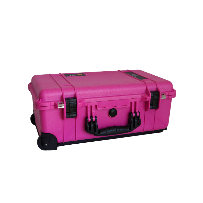 Maleta con ruedas Peli Case 1510 sin espuma, rosa