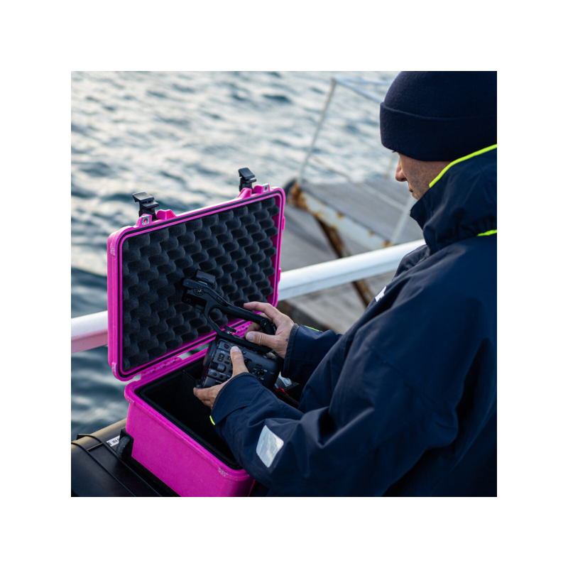 Maleta con ruedas Peli Case 1510 sin espuma, rosa