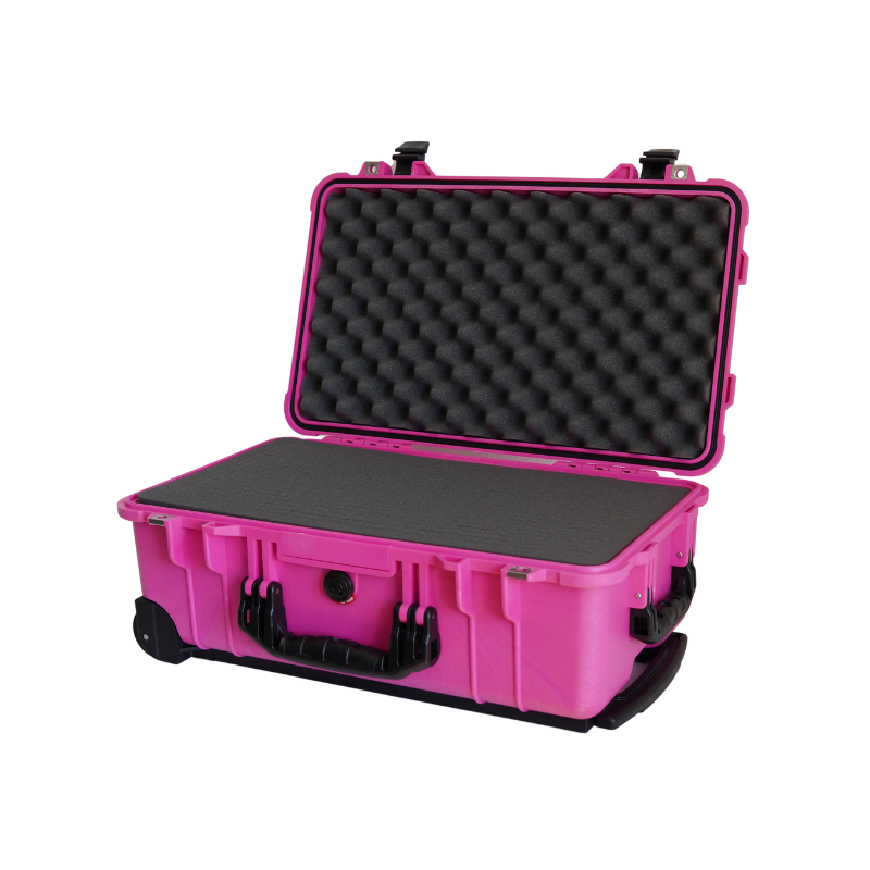 Peli Case 1510 Trolley with foam, pink