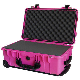 Peli Case 1510 Trolley with foam, pink