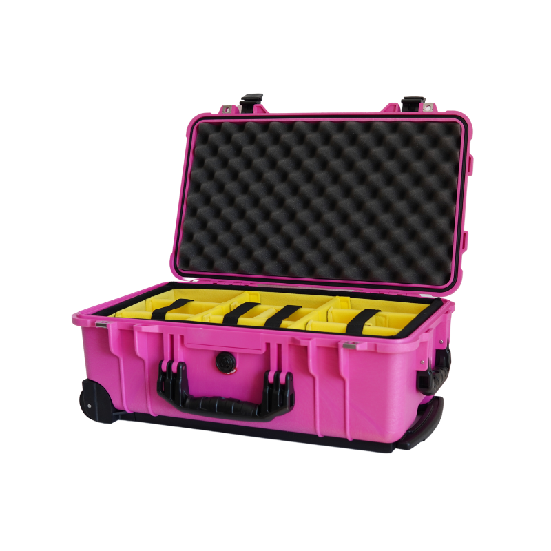 Peli Case 1510 Trolley mit Einteilungssystem, pink