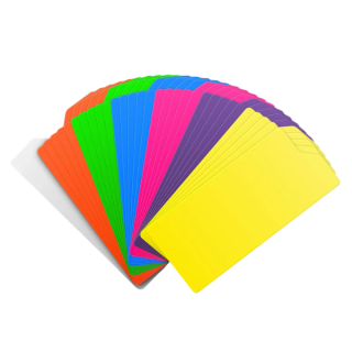 CRDTABS BRICK Rainbow doppelseitige Etiketten, 30er-Pack