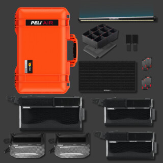 Peli Air 1535 con kit organizzativo CRD Adventure II Arancione