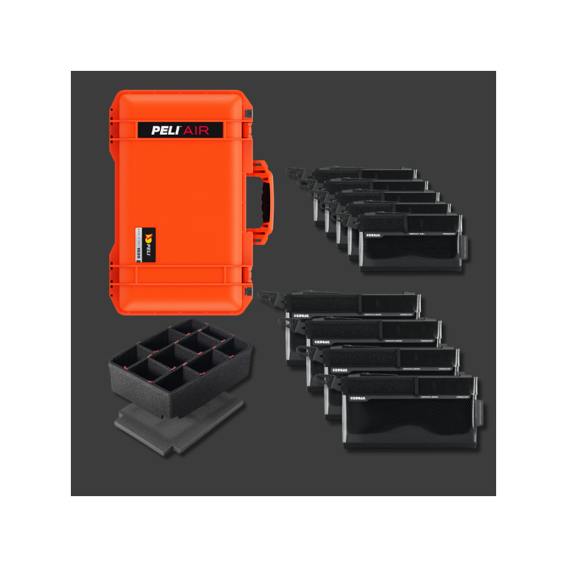 Peli Air 1535 met CRD Adventure Organising Kit IV Oranje