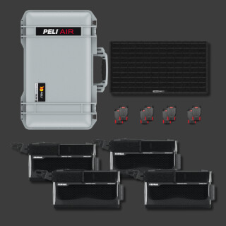 Peli Air 1535 z zestawem organizacyjnym CRD Adventure III srebrny