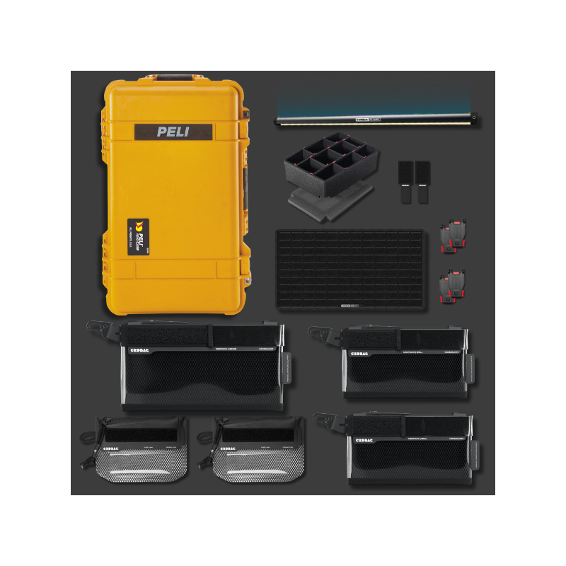 Peli 1510 z zestawem organizacyjnym Adventure II, żółty