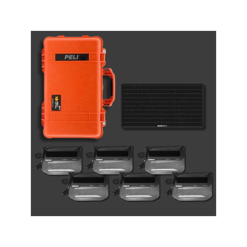 Peli 1510 med CRD Adventure Organising Kit V, orange