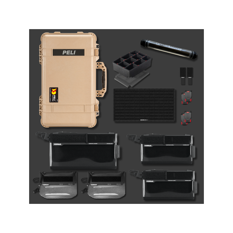 Peli 1510 mit CRD Adventure Organizing Kit I, Desert tan