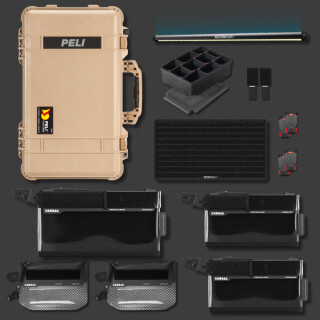 Peli 1510 con kit organizador Adventure II, color tostado desierto