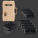 Peli 1510  mit CRD Adventure Organizing Kit IV, Desert tan