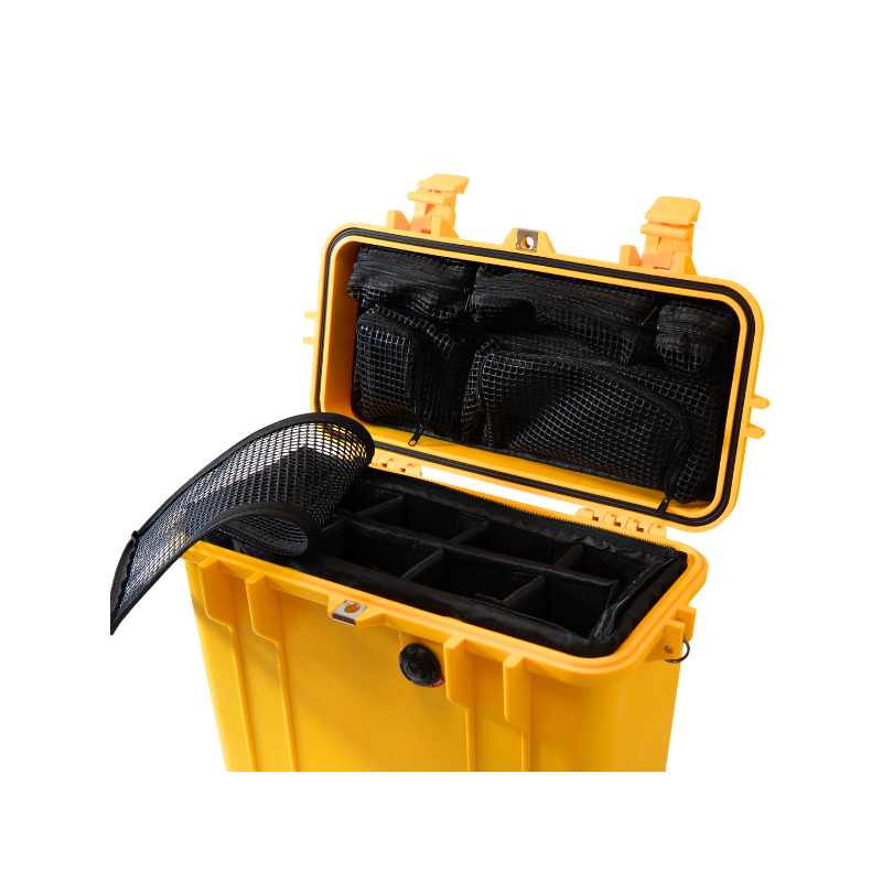 Peli Case 1430 Top Loader with divider system, yellow