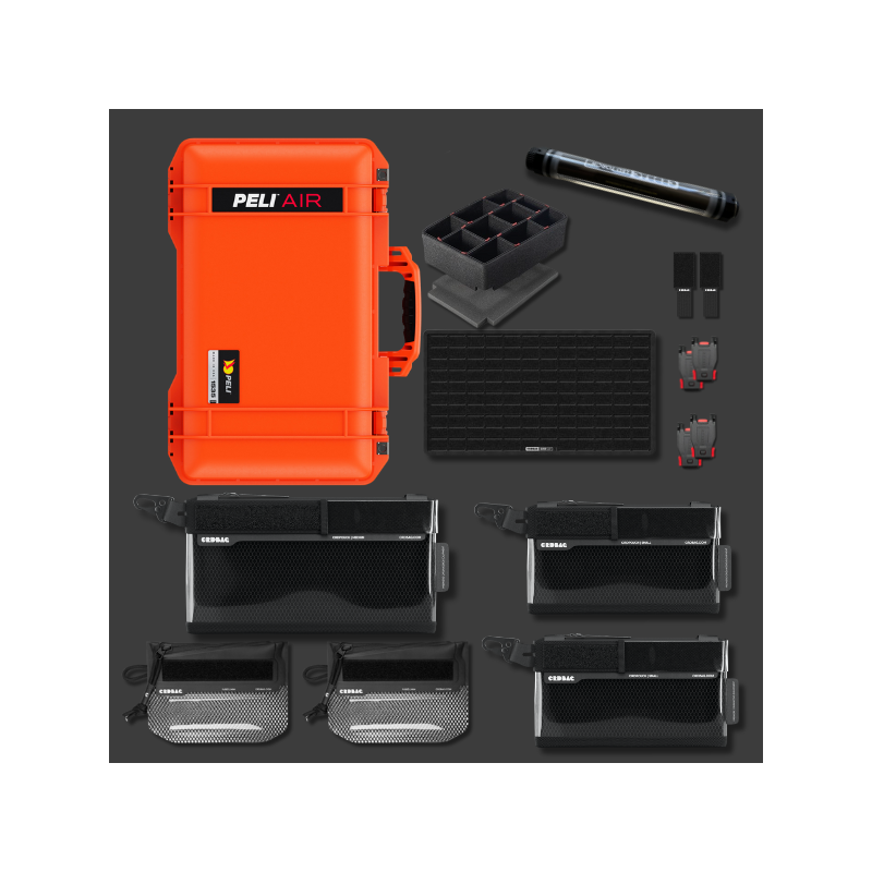 Peli Air 1535 mit CRD Adventure Organizing Kit I Orange