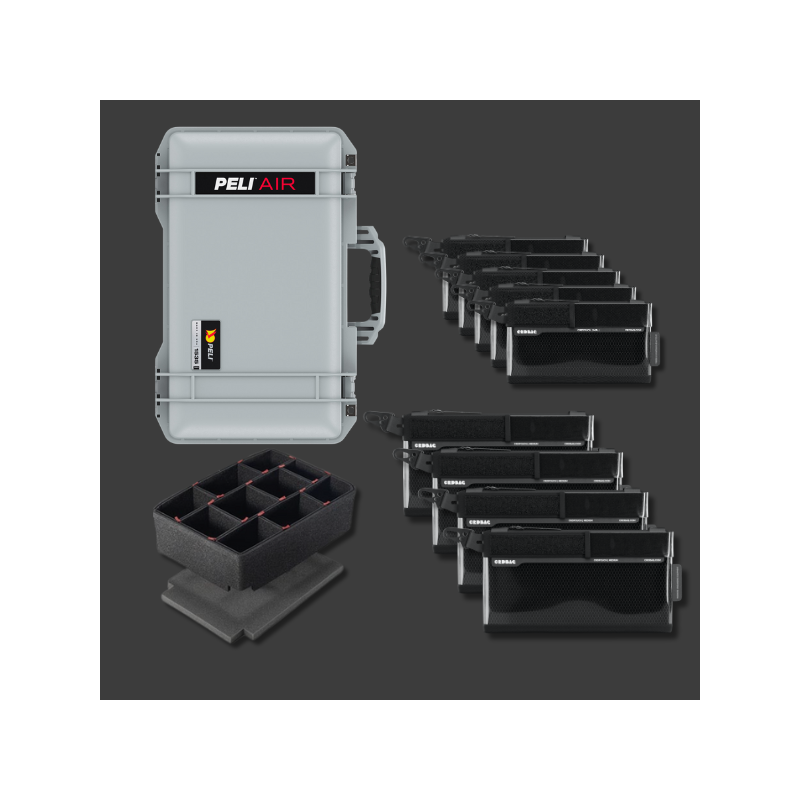 Peli Air 1535 med CRD Adventure Organising Kit IV Sølv