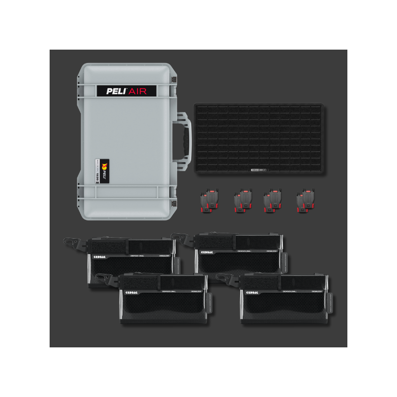 Peli Air 1535 met CRD Adventure Organising Kit III Zilver