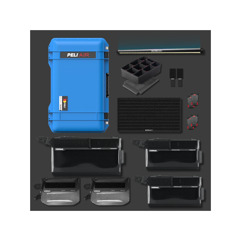 Peli Air 1535 mit CRD Adventure Organizing Kit II Blau