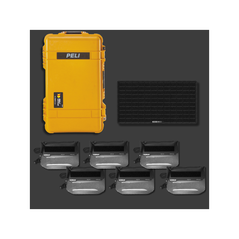 Peli 1510 con kit organizzativo CRD Adventure V Giallo