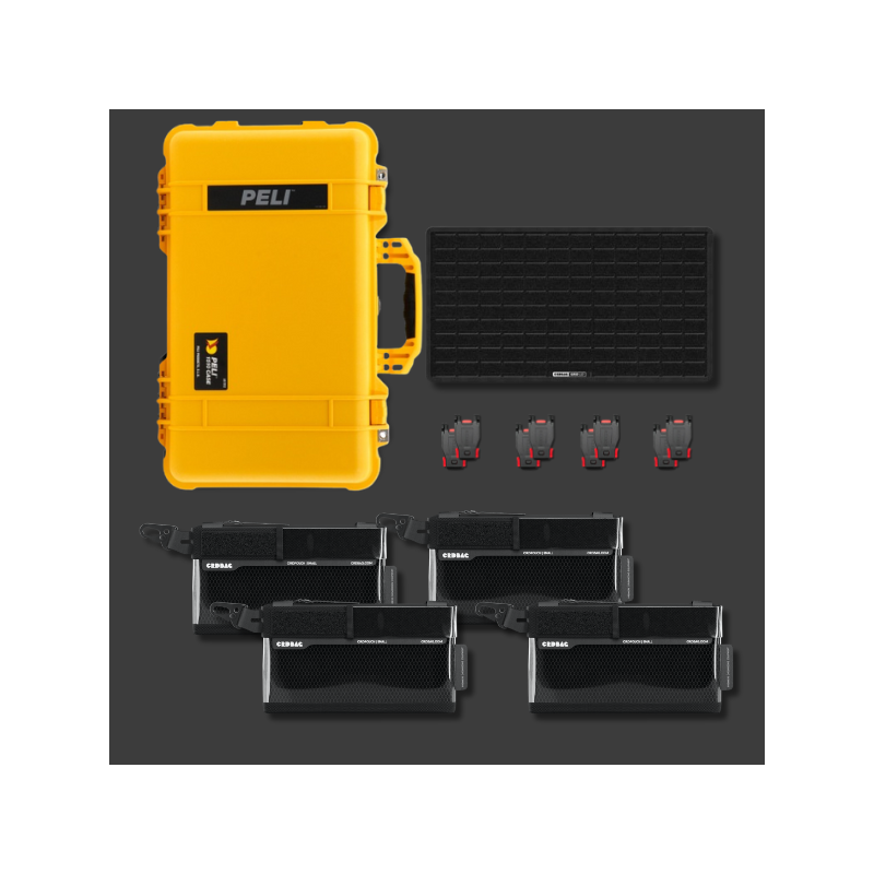 Peli 1510 con kit organizzativo CRD Adventure III Giallo