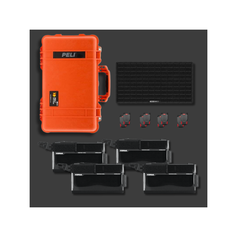 Peli 1510 z zestawem organizacyjnym CRD Adventure III pomarańczowy