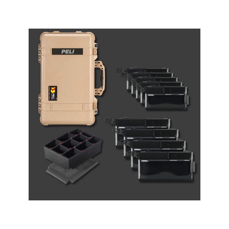 Peli 1510 z zestawem organizacyjnym CRD Adventure IV Desert tan