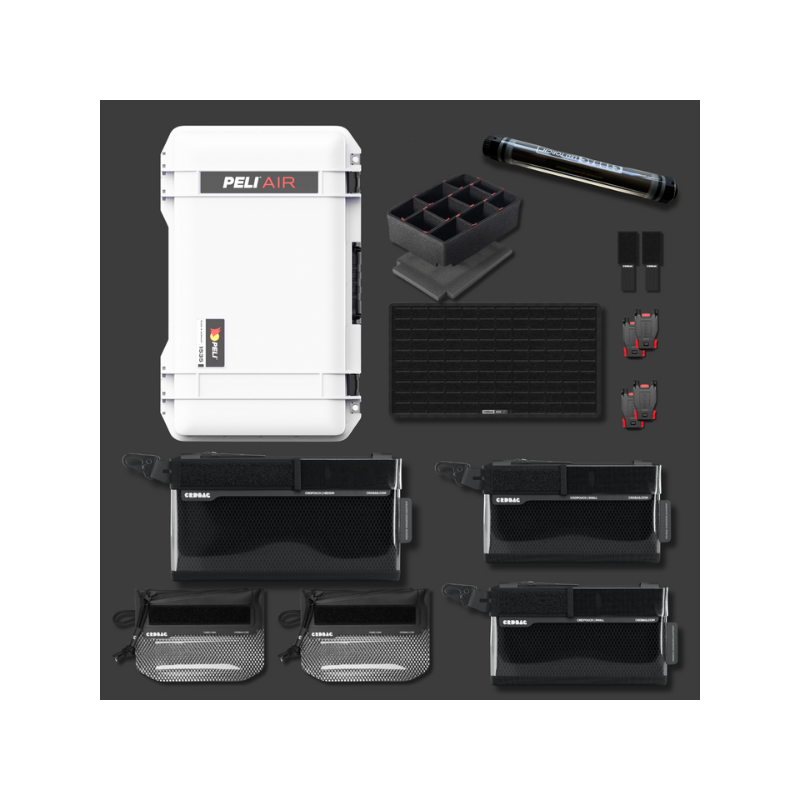 Peli Air 1535 avec CRD Adventure Organizing Kit I Blanc