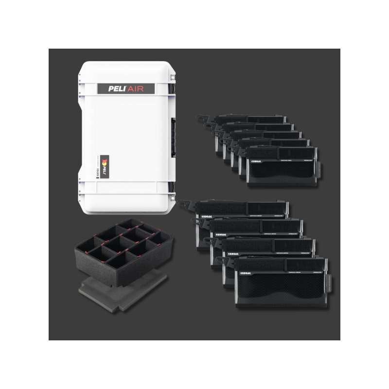 Peli Air 1535 con kit organizador CRD Adventure IV Blanco