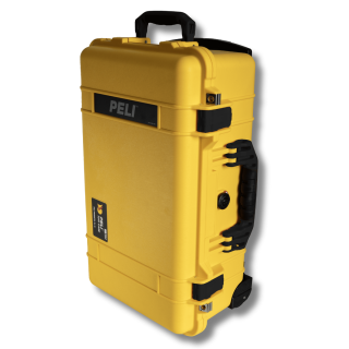Peli Case 1510, Gelb mit schwarzen Griffen und Verschlüssen