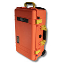 Peli Case 1510, orange mit gelben Verschlüssen und...