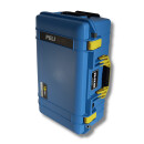 Peli Air 1535, blu con chiusure e impugnatura gialle