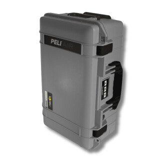 Peli Air 1535, silver with black latches and handle