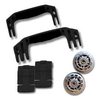 Peli 1510 Ersatzgriffe und Verschlüsse, Schwarz (Set mit 2 Griffen und 2 Verschlüssen)
