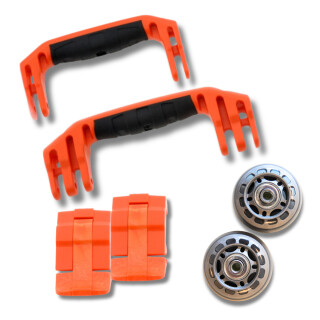 Peli 1510 Ersatzgriffe und Verschlüsse, Orange (Set mit 2 Griffen und 2 Verschlüssen)