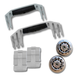 Peli 1510 replacement handles and fasteners, silver (set of 2 handles and 2 fasteners)